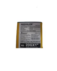MEDIGLIDE HYPODERMIC NEEDLE 20G X 1 SS-6092