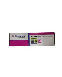 TEGAMEN NITRILE POWDER FREE GLOVES SMALL