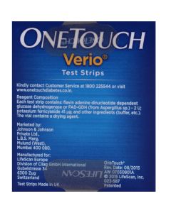 ONE TOUCH VERIO TEST STRIPS 50S