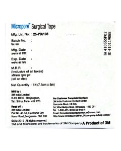MICROPORE 3 INCH 1530S-3 SHORT ROLL (4S)