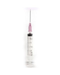 SYRINGE 2.5ML WITH NEEDLE 24G  X 1IN
