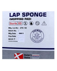 DC LAP SPONGE 30X30-8PLY-X-RAY 5S