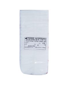 DC GAUZE SWAB OT 7.5*7.5 12PLY N.ST