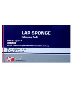 DC LAP SPONGE 30X30 6PLY 5PCS DP