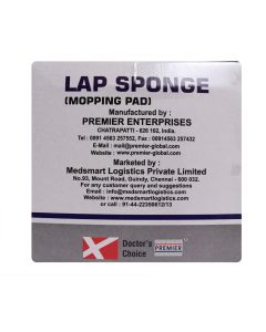 DC LAP SPONGE 10X10-8PLY-X-RAY