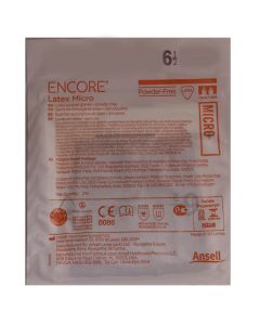 ENCORE LATEX MICRO GLOVES 6.5 POWDER FREE
