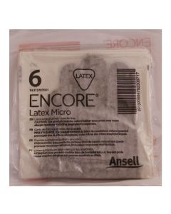 ENCORE LATEX MICRO GLOVES 6.0 POWDER FREE