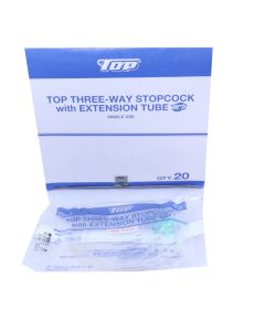 TOP 3 WAY STOPCOCK WITH EXTENSION TUBE 120CM