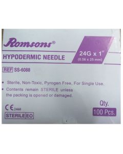 HYPODERMIC NEEDLE 24G*1 INCH