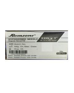 HYPODERMIC NEEDLE 22G*1 INCH