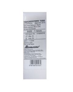 TRACHEOSTOMY TUBE CUFFED GS-2010 7.5 MM