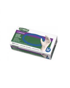 CURAD LATEX P.F EXAMINATION GLOVES- MEDIUM